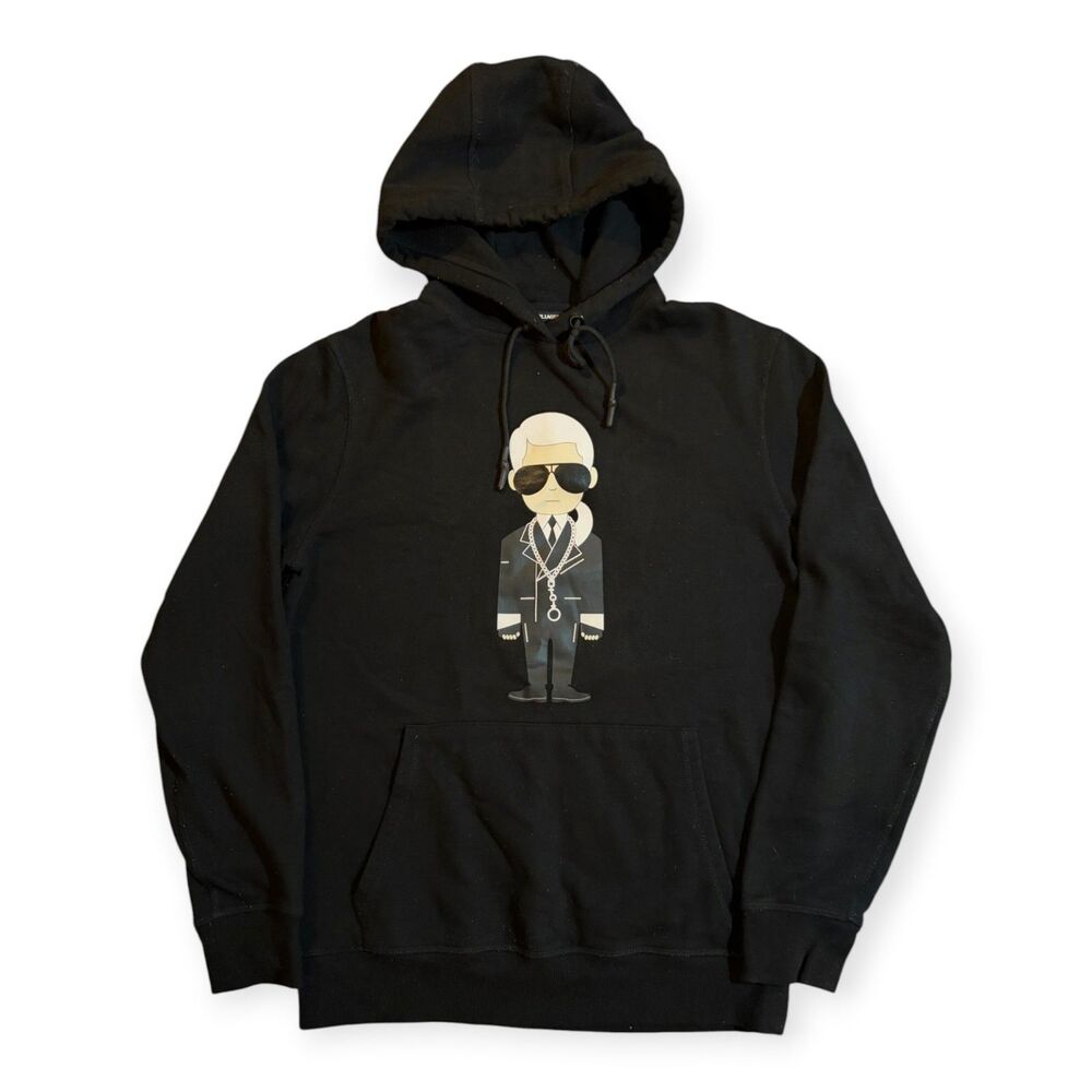 Karl Lagerfeld Paris Cartoon Karl Graphic Hoodie Mens S